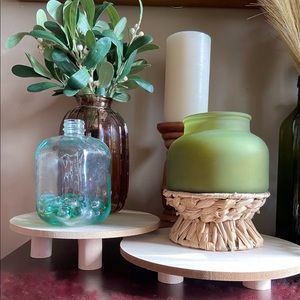 2 New Wood Risers for Decorating